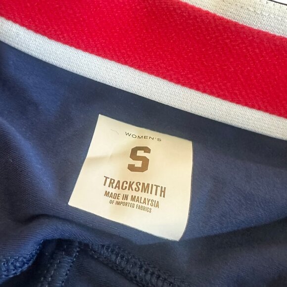 Tracksmith Cropped Length Leggings Navy Blue Cropped Athletic Athleisure Small - Picture 11 of 11